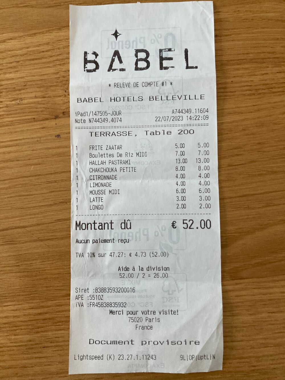 75019-Hôtel Babel